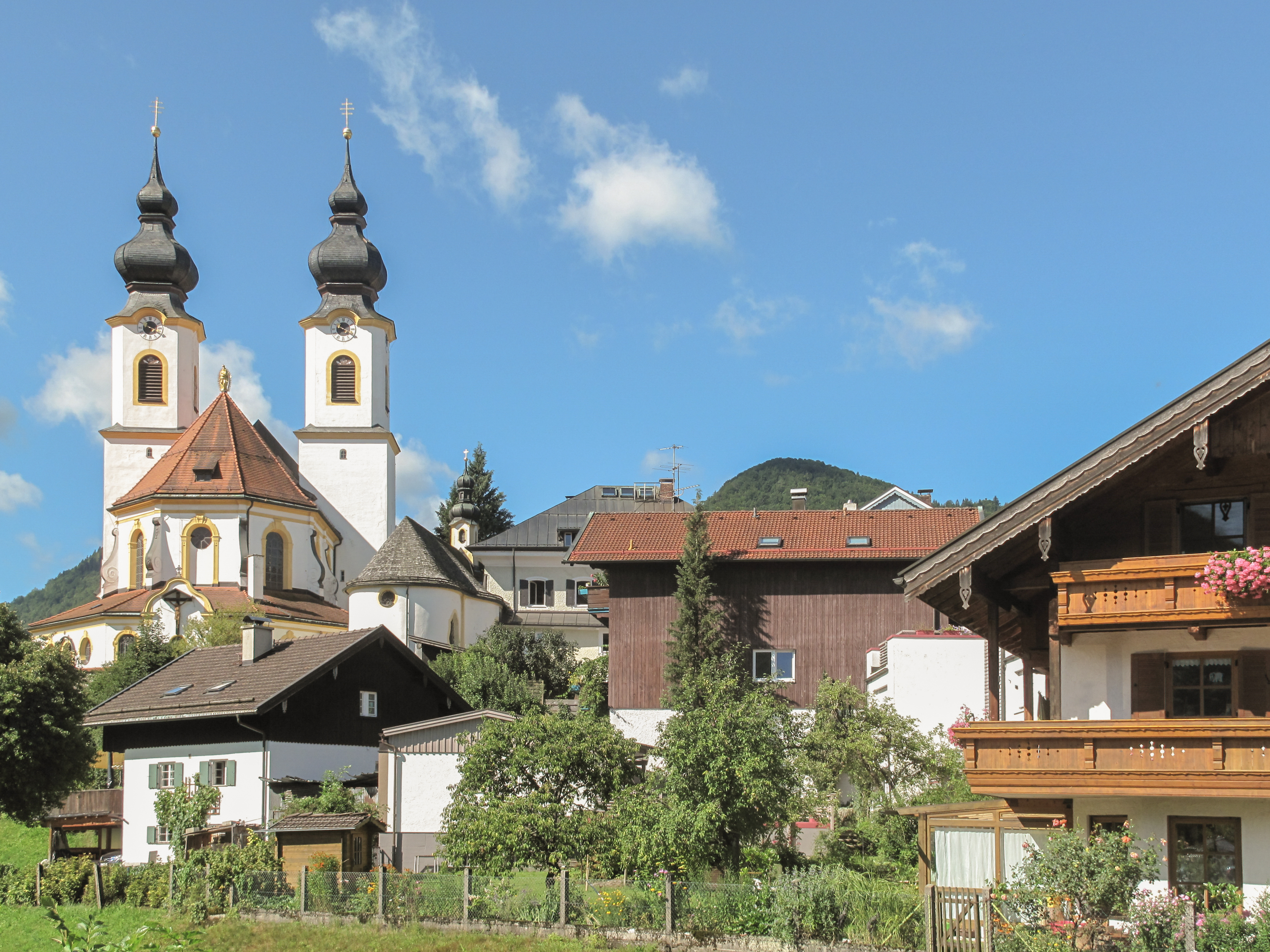 Scenic view of Aschau im Chiemgau village
